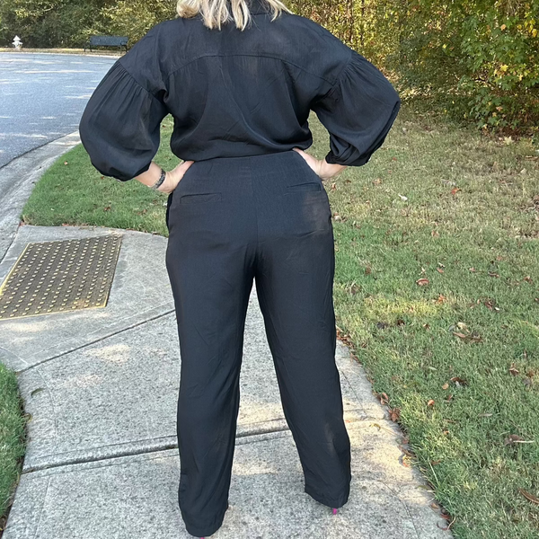 Nikki Notch Collar Jumpsuit