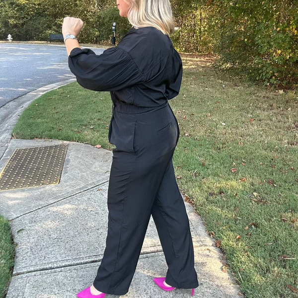 Nikki Notch Collar Jumpsuit