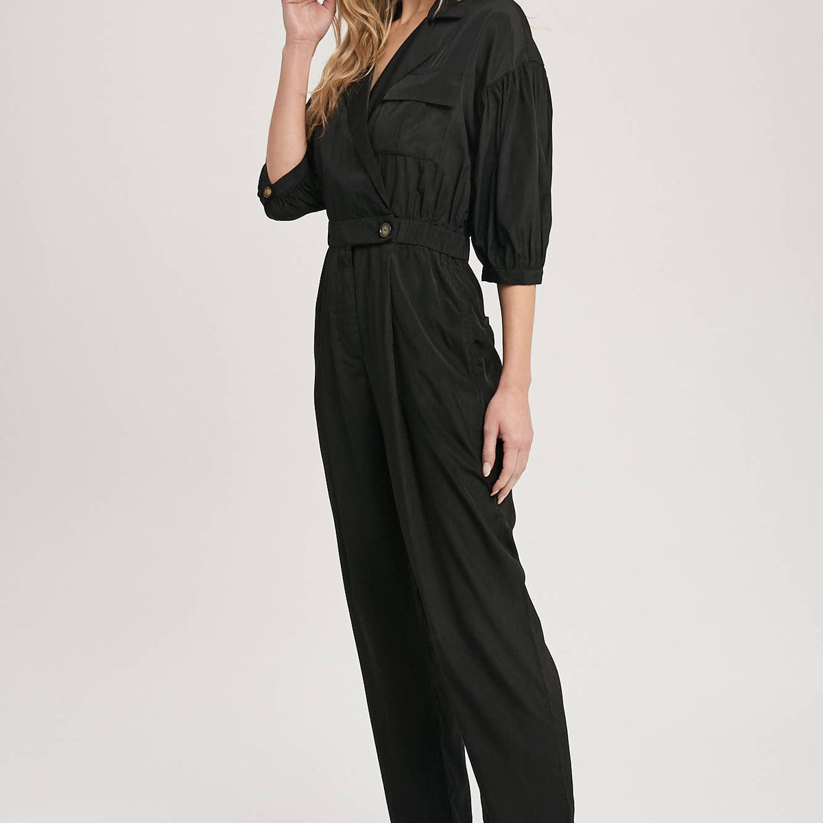 Nikki Notch Collar Jumpsuit