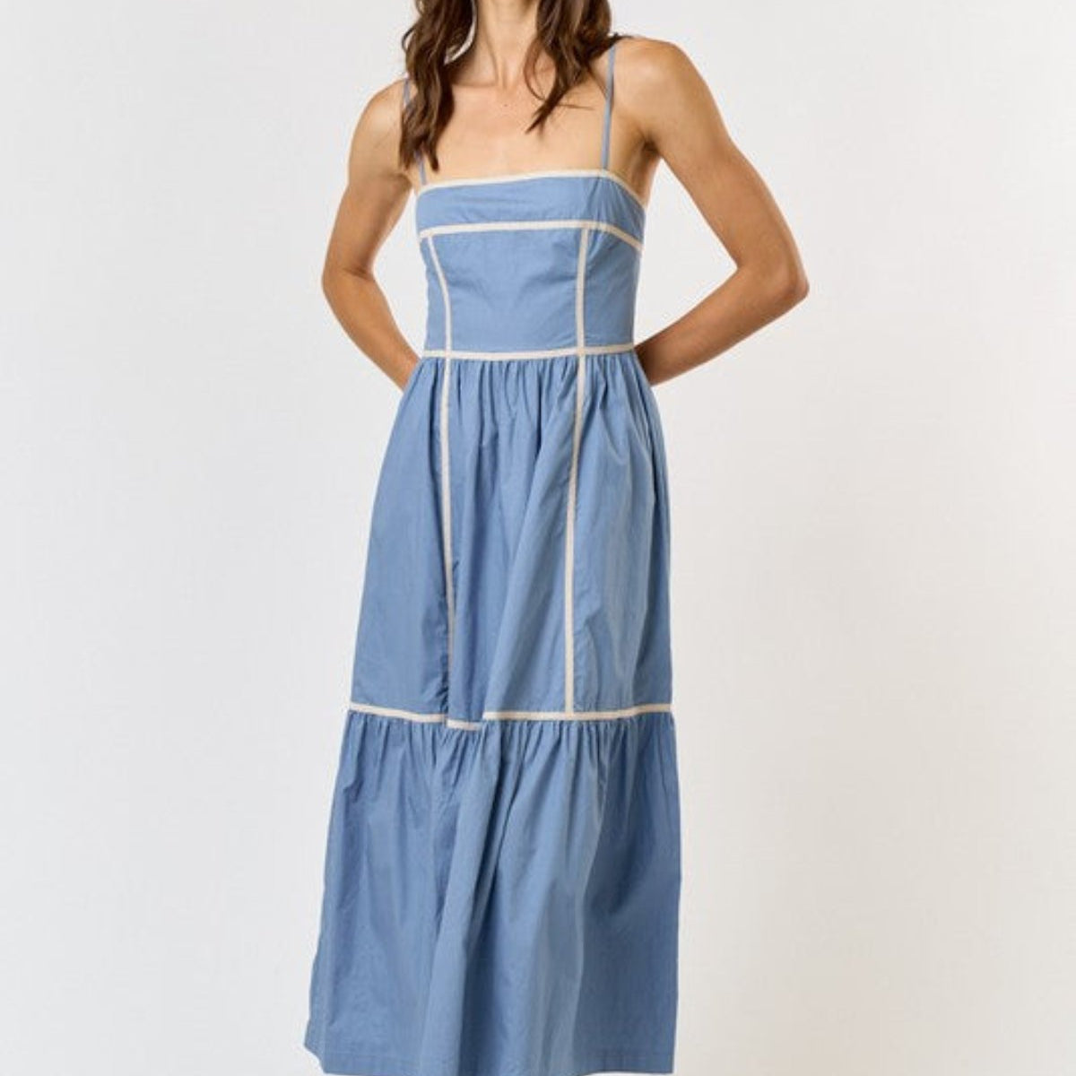 Viviana Pleated Midi Dress